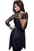 Sexy Beaut Asymmetric Lace Insert Long Top